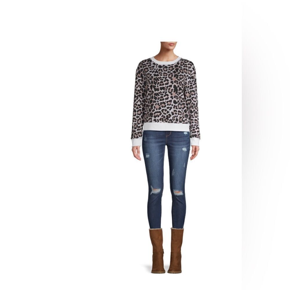 No Boundaries Large Animal Print Sweatshirt